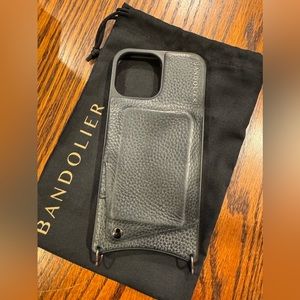 Black Leather Bandolier IPhone 13 Pro Max Phone Case